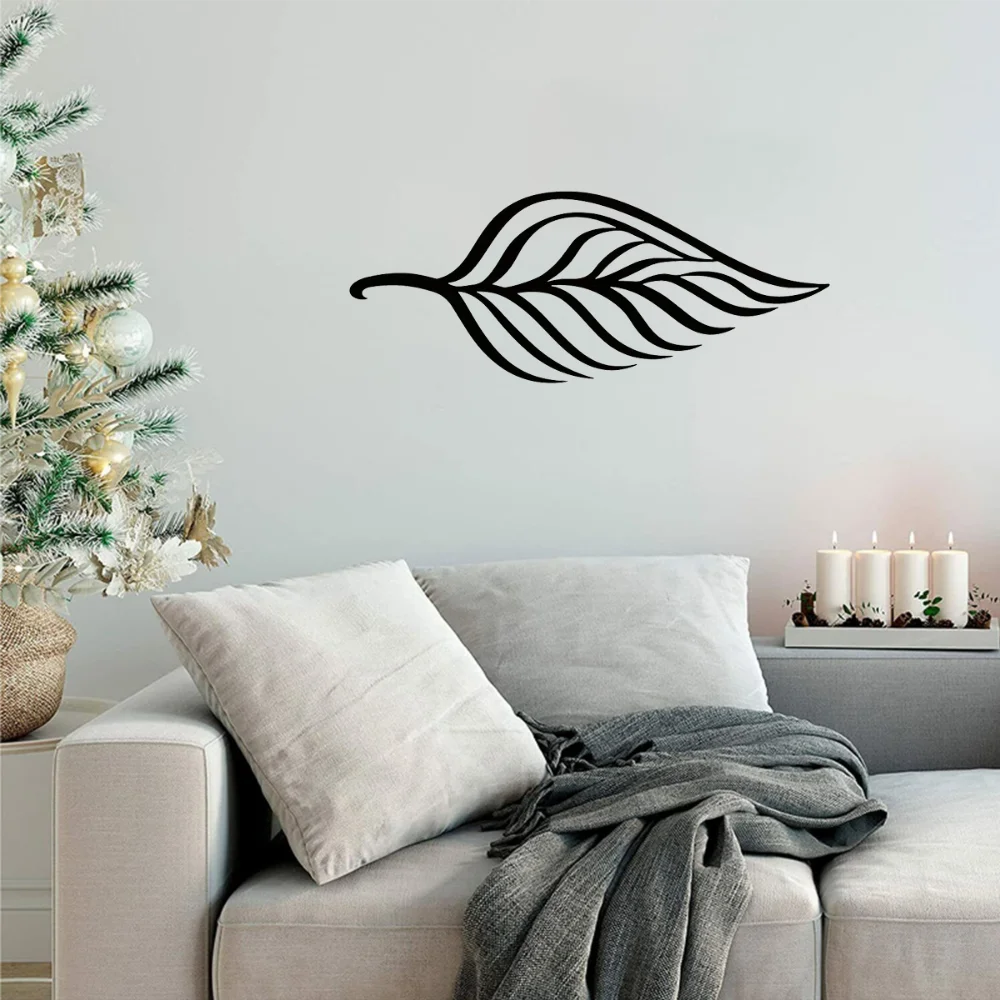 Уникальный Настенный Декор Из Металлических Листьев 1 Шт. Большая Подвесная