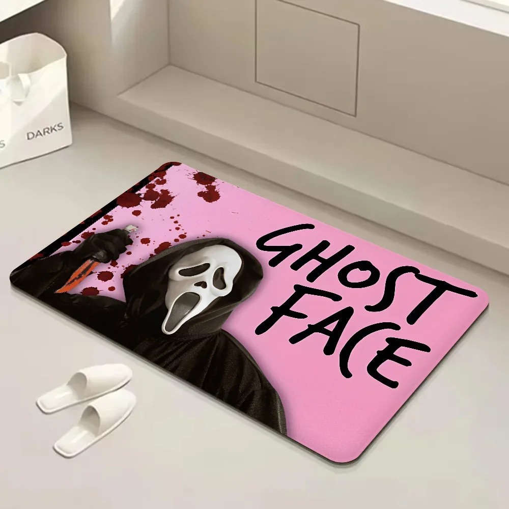 G-Ghostface H-Horror S-Scream Art Входной Коврик Противоскользящий Внутренний И Наружный