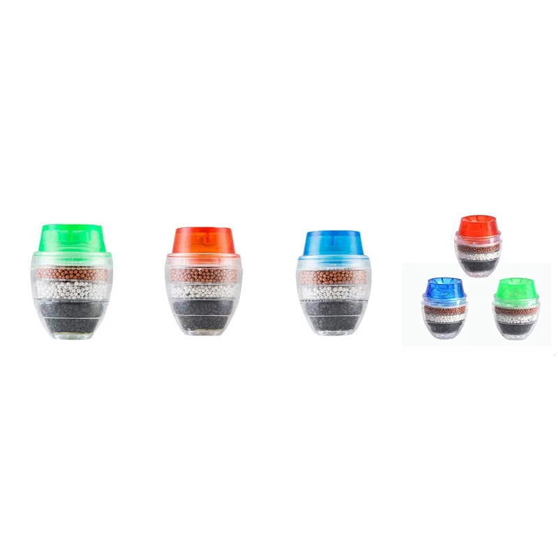 

Activated Carbon Faucet Filter Faucet Nozzle Water Filter Kitchen Tap 5 Layers Filter Purifier For Home Use