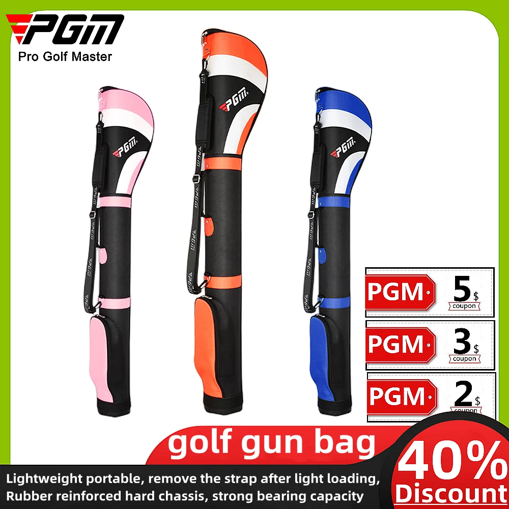 PGM Golf Gun Bag Convenient And Ultra-Light Can Hold 7 Golf Clubs Large Capacity Strap Golf Bag Reinforced Hard Bottom Stand