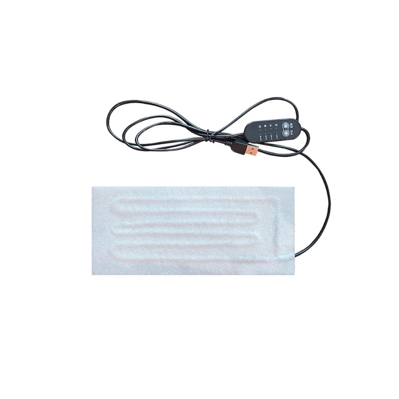 

USB Heating Film for JACKET Fast Heating Pad Electric Element Film Heater Gear for Neck Lumbar Abdomen