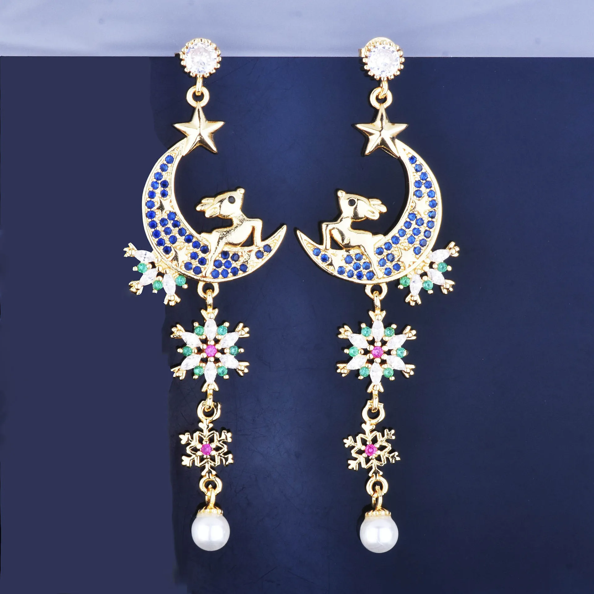 

Real 14K Gold Color Freshwater Pearl Jewellry Drop Earring for Women DIWENFU Aros Mujer Oreja Orecchini Pearl Gemstone Bizuteria