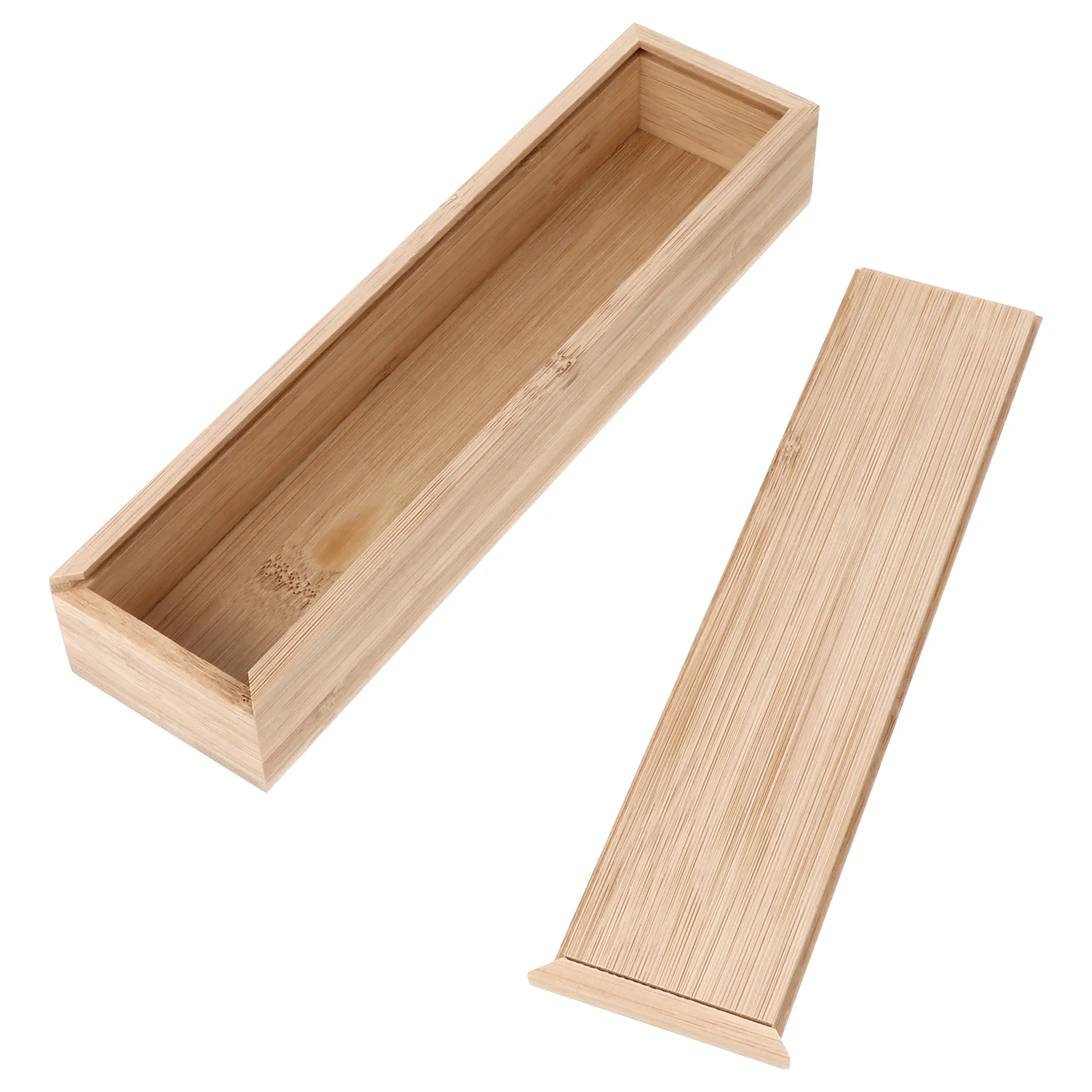 Чехол для хранения серебряного серебра бамбуковый прямоугольный кухонный