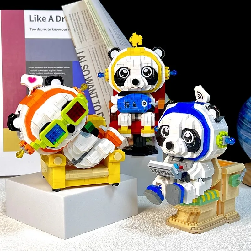 

Light Panda Building Blocks Toys Creative Panda Pen Container Blocks Micro Blocks Toys for Boys Girls Gift Kids Toys Bricks