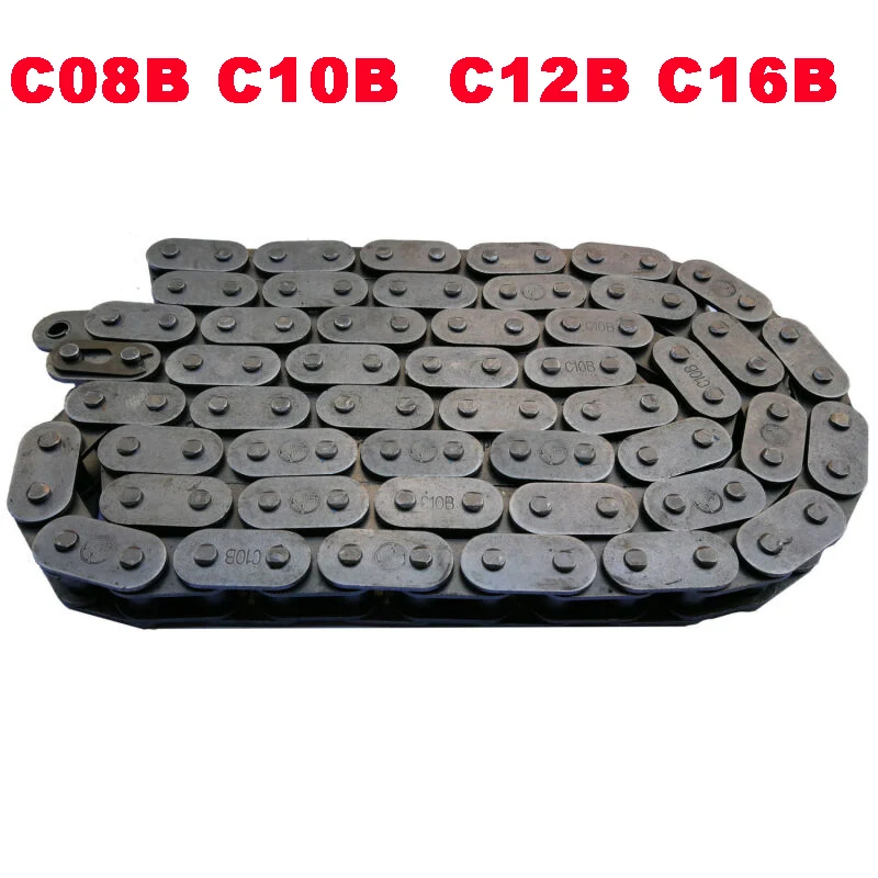 

Прямая конвейерная цепь типа C 1,5 м, промышленная Однорядная роликовая цепь передачи с прямыми боковыми пластинами 08B 10B 12B 16B