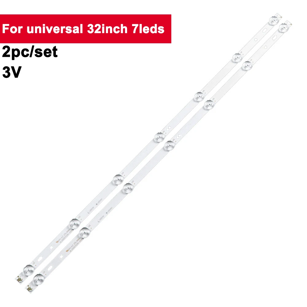 

590mm 3V 7leds TV Backlight For Universal 32inch 2Pcs/Set Tv Led Backlights Strip