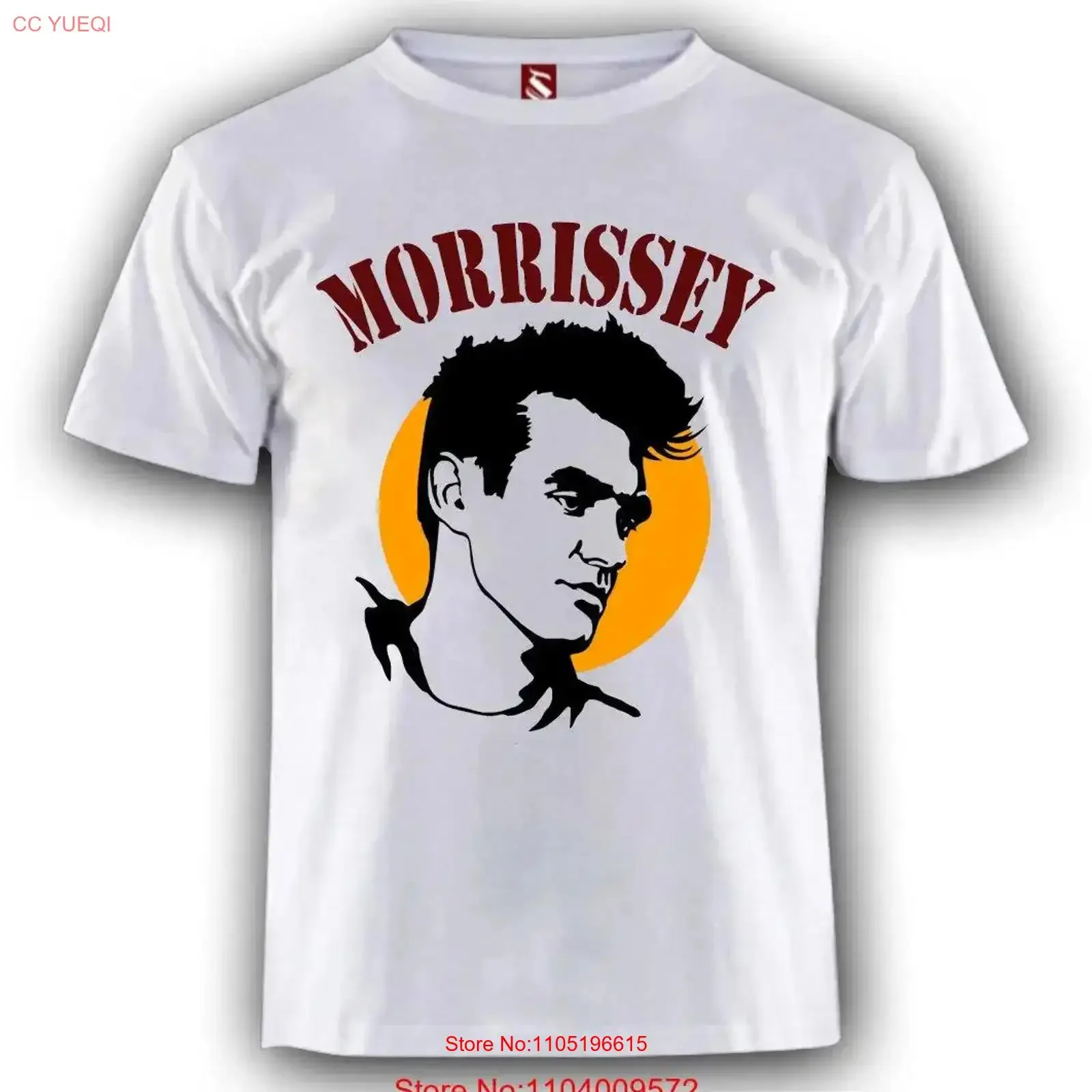 Фото Футболка SHOCKSTAR MORRISSEY, винтажный стираный мягкий домашний топ для повседневной одежды, унисекс, слегка растянутая уличная одежда с графикой №1