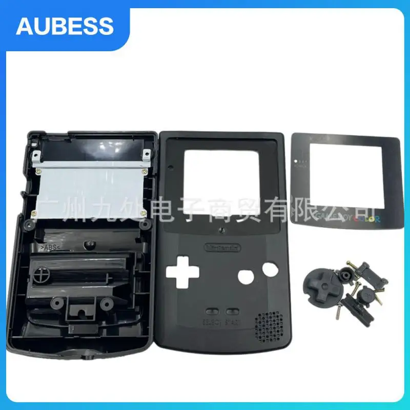 

Gbc Shell Full Casing 1 Set Game Console Cover Unbreakable Anti-scratch Game Console Shell Game Gadgets Game Console Case Gold