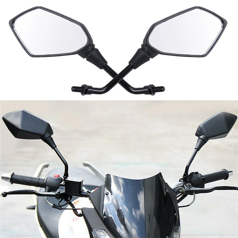 

Боковые зеркала заднего вида для мотоцикла, 10 мм, универсальные для Yamaha Honda Suzuki Kawasaki