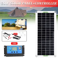 solar panel 12v controller solar panel kit charger outdoor battery supply portable vehicle and vessel emergency charging panel