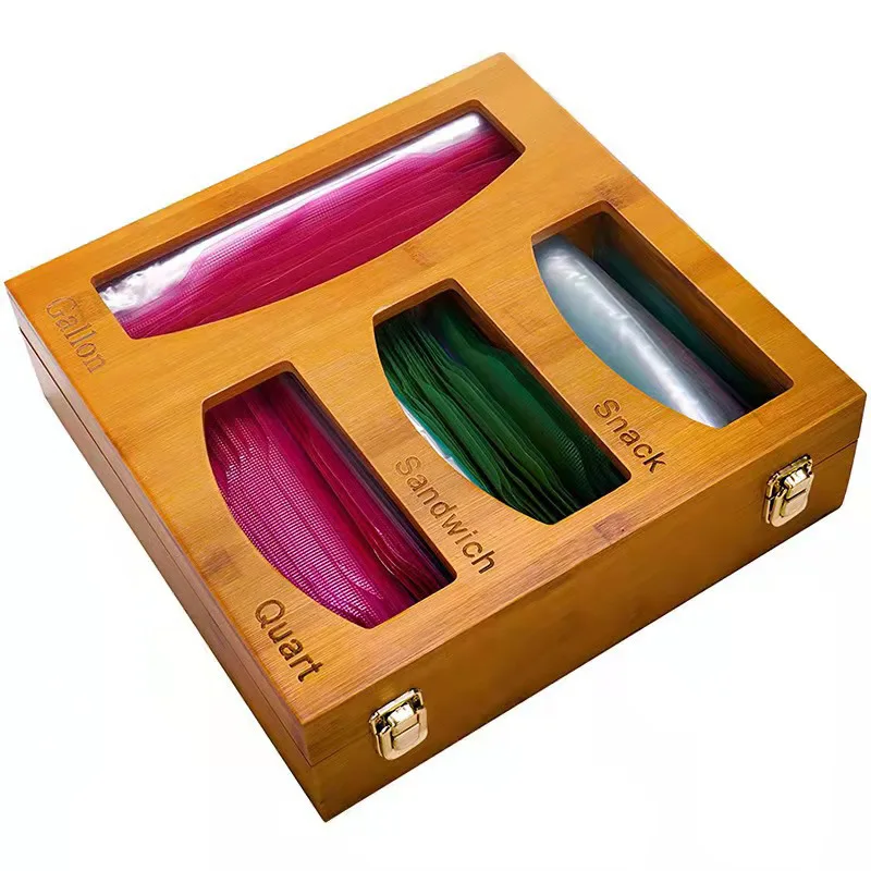 

Zip Lock Bag Container Organizer, Baggie Organizer for Kitchen Drawer, Suitable for Gallon Home Storage & Organization