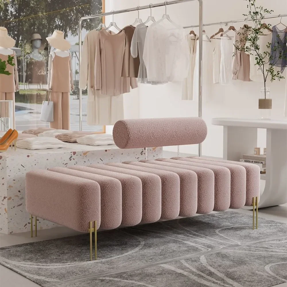 Скандинавские минималистичные стулья магазины одежды диваны из овечьего волоса