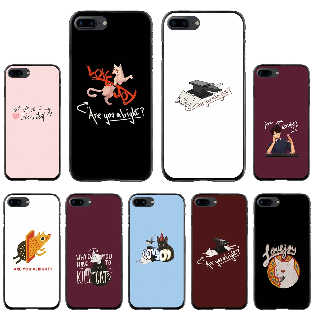 

Lovejoy Are You Alright Hard Black Skin Case For iPod Touch iPhone 11 12 Pro MAX 4S 5 5S SE 6 6S 7 8 Plus X XR XS