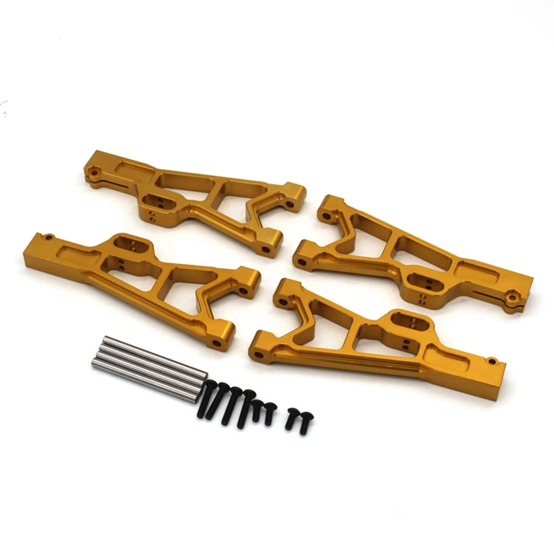 

4 шт. металлические передние и задние нижние рычаги EA1001 для JLB Racing CHEETAH 11101 21101 J3 Speed 1/10 обновленные детали для радиоуправляемых автомобилей