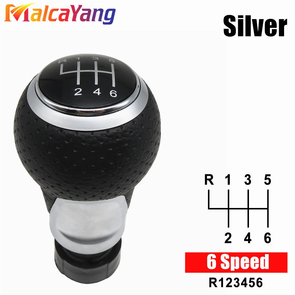 

Для Audi A3 S3 8p 2003-2013 A4 S4 Q5 S-Line 2007-2015 Кожаный рычаг переключения передач из искусственной кожи Автомобильная ручка переключения передач 12 мм 5/6 скоростей