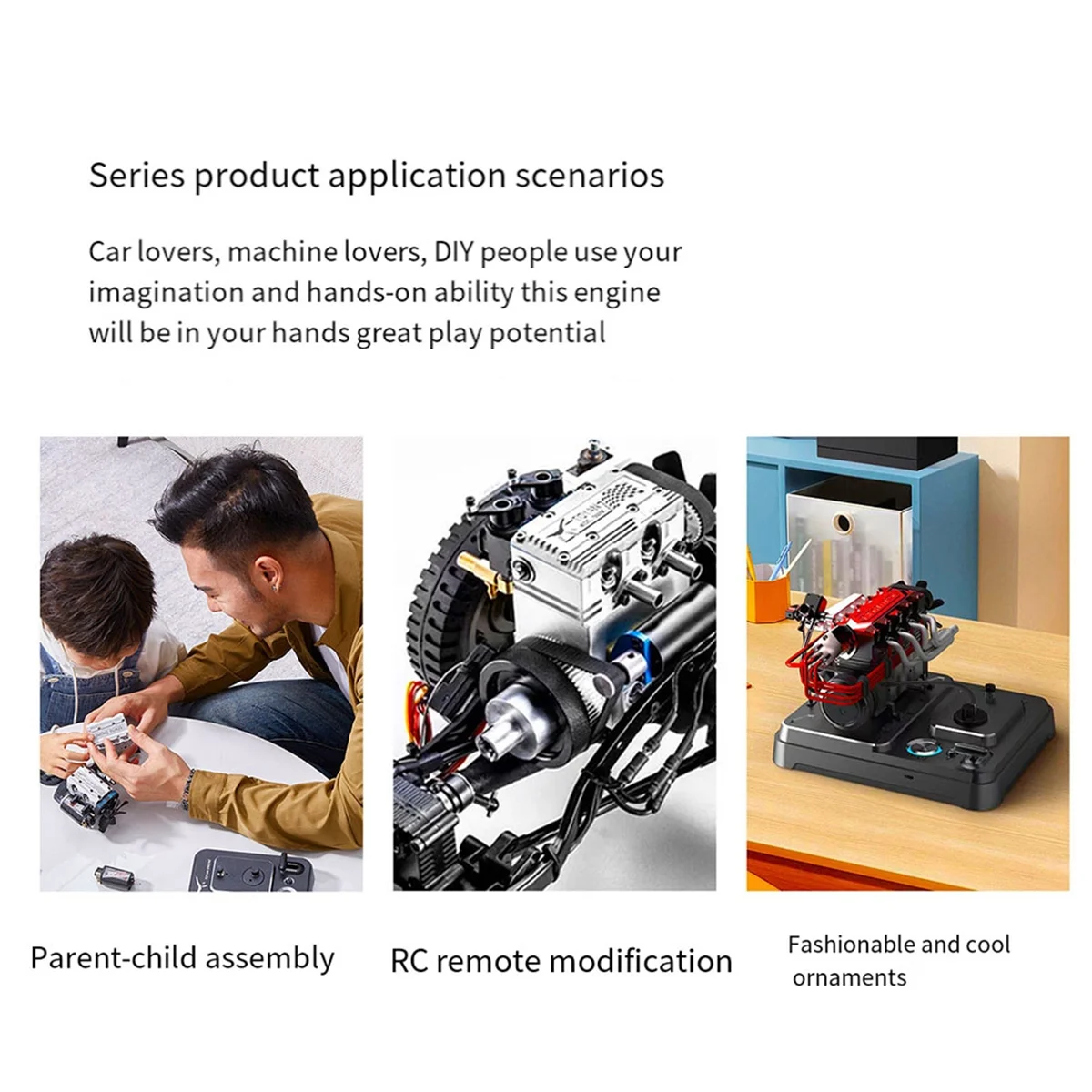 Четырехтактный двухцилиндровый двигатель с воздушным охлаждением