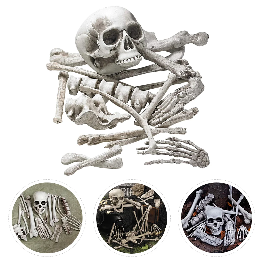 

Halloween Decor Haunted House Prop Humans Decoration White Plastic Ornaments