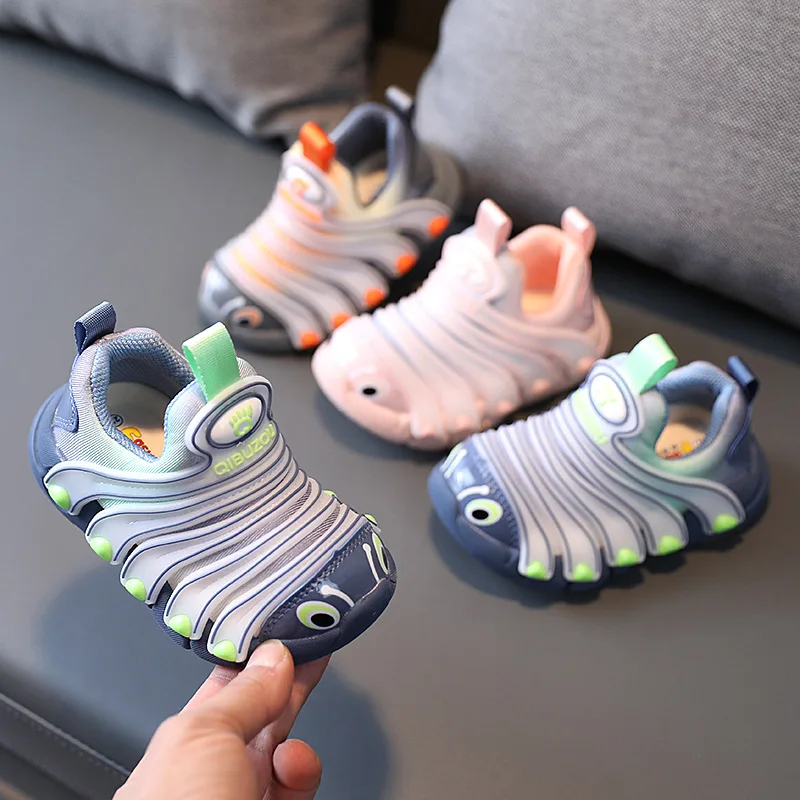 

2022 Hot Models of Baby Soft-soled Toddler Shoes Men and Girls A Stirrup Single Shoes In Small Children Lightweight Sports Shoes