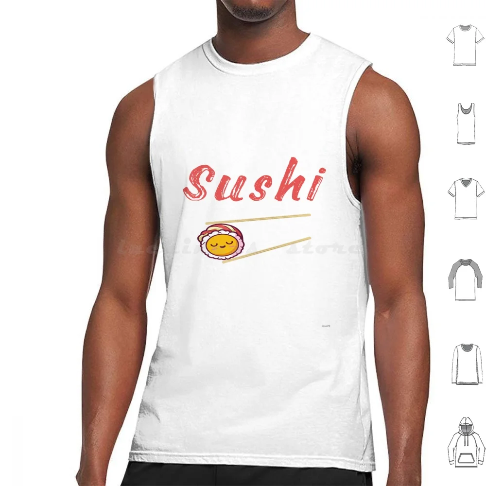 Футболки для суши майки жилет без рукавов монстры еда отличная волна канагава