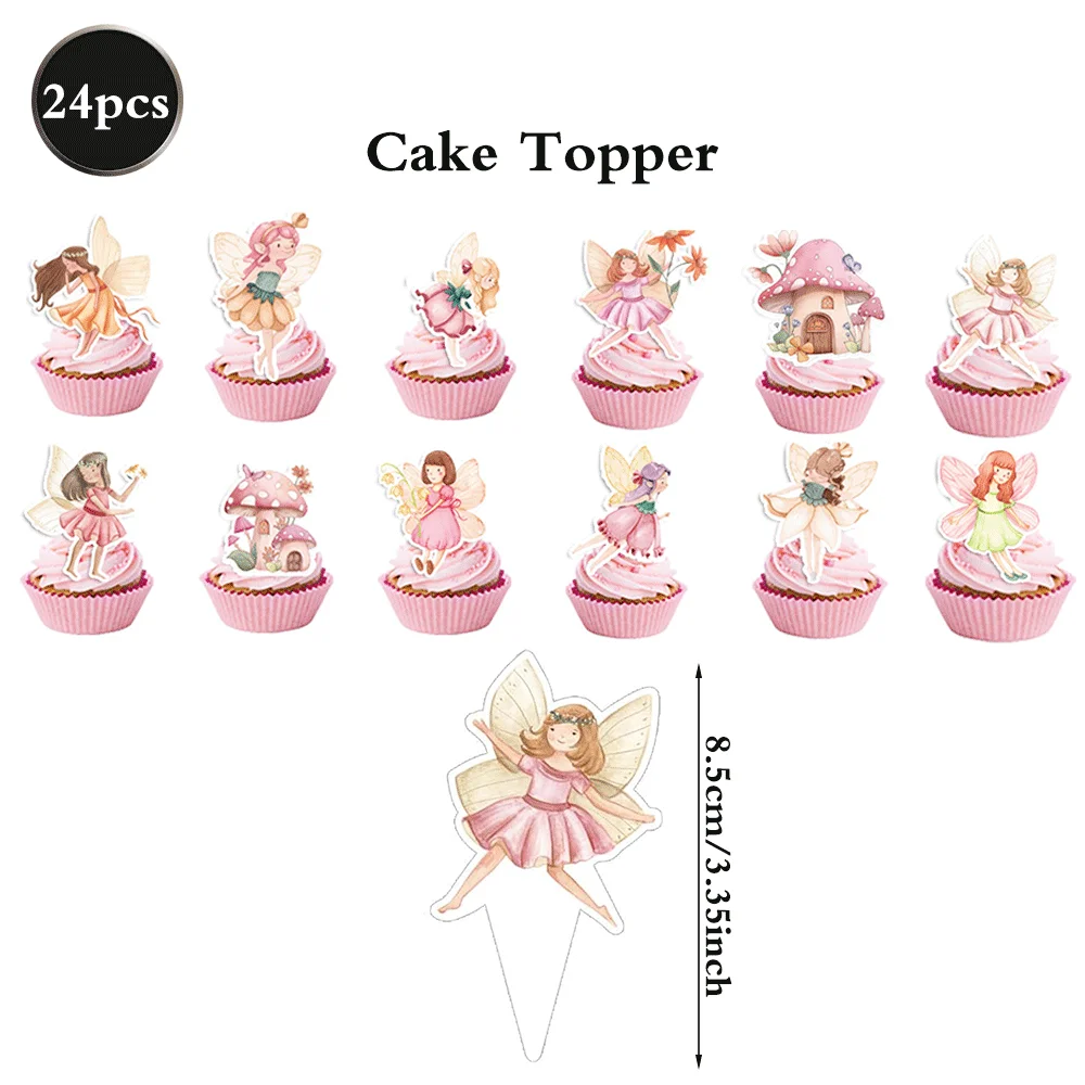 

Розовая одноразовая посуда EsenTroye для первого дня рождения