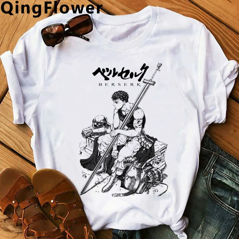

Berserk Guts t-shirt male harajuku streetwear couple clothes ulzzang kawaii t shirt clothes harajuku