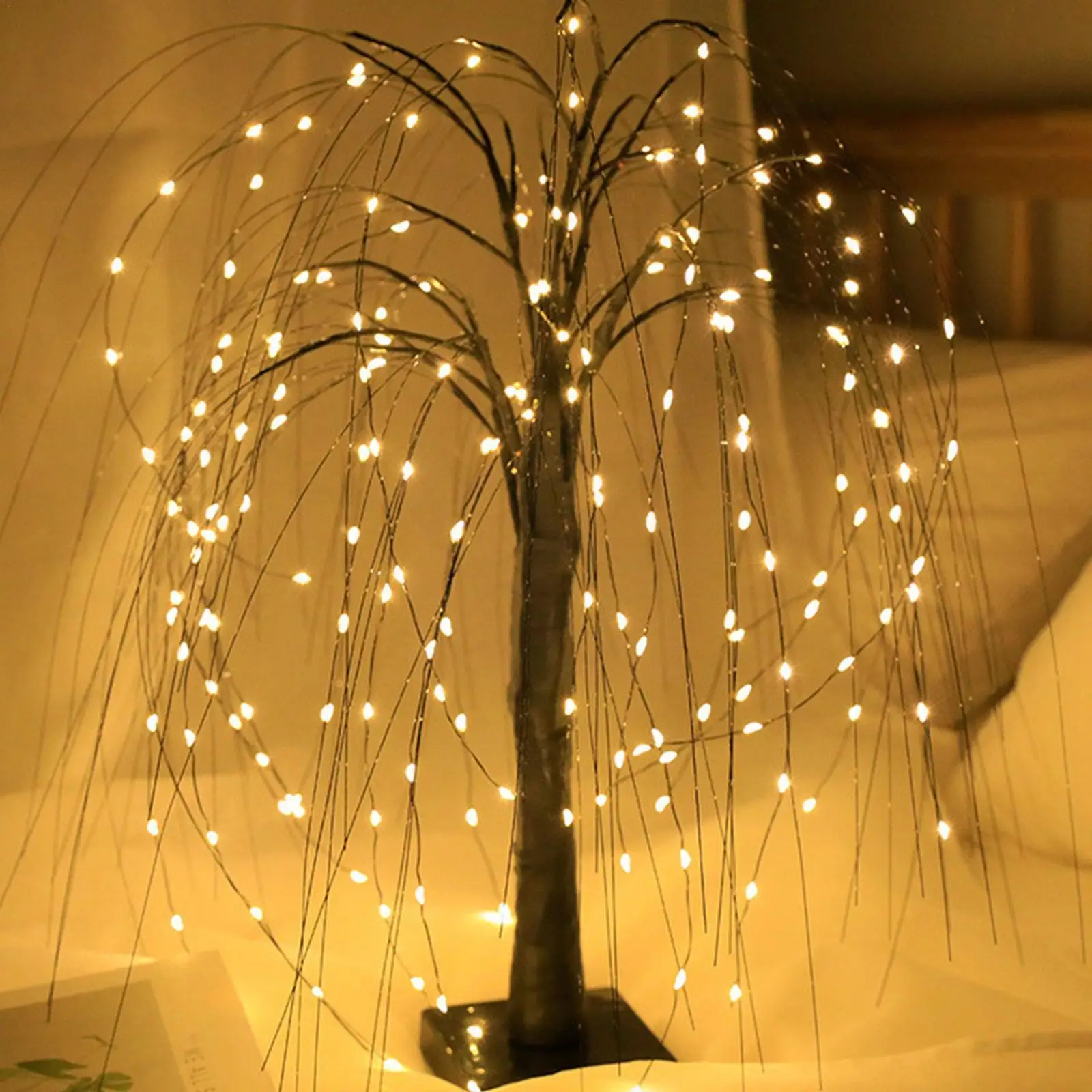 

LED Small Tree Light Willow Light Room Decoration Light Layout Simulation Home Creative Scene Tree Light Willow Z0A1