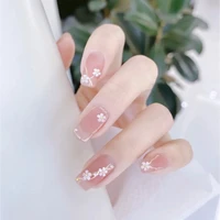 long false nails tips for nails fingernails acrylic fake nails art artificial nails leopard design women nail press on nails