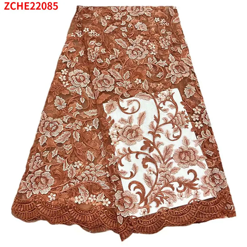 

Ankara Fabric Dresses Flower Style Lace Fabric For Sewing Dresses ZCHE22085