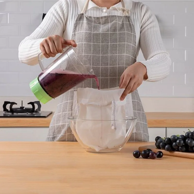 

Soy Milk Wine Filter Bag Nut Milk Bag Tea Coffee Oil Yogurt Filter Net Mesh Kitchen Food Reusable Nylon Filter Bags Strainer