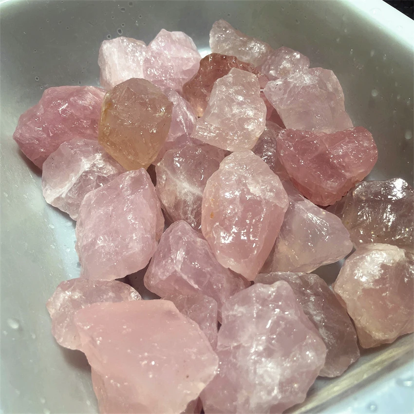 Партия 500 г оригинальный натуральный розовый кварц искусственный кристалл
