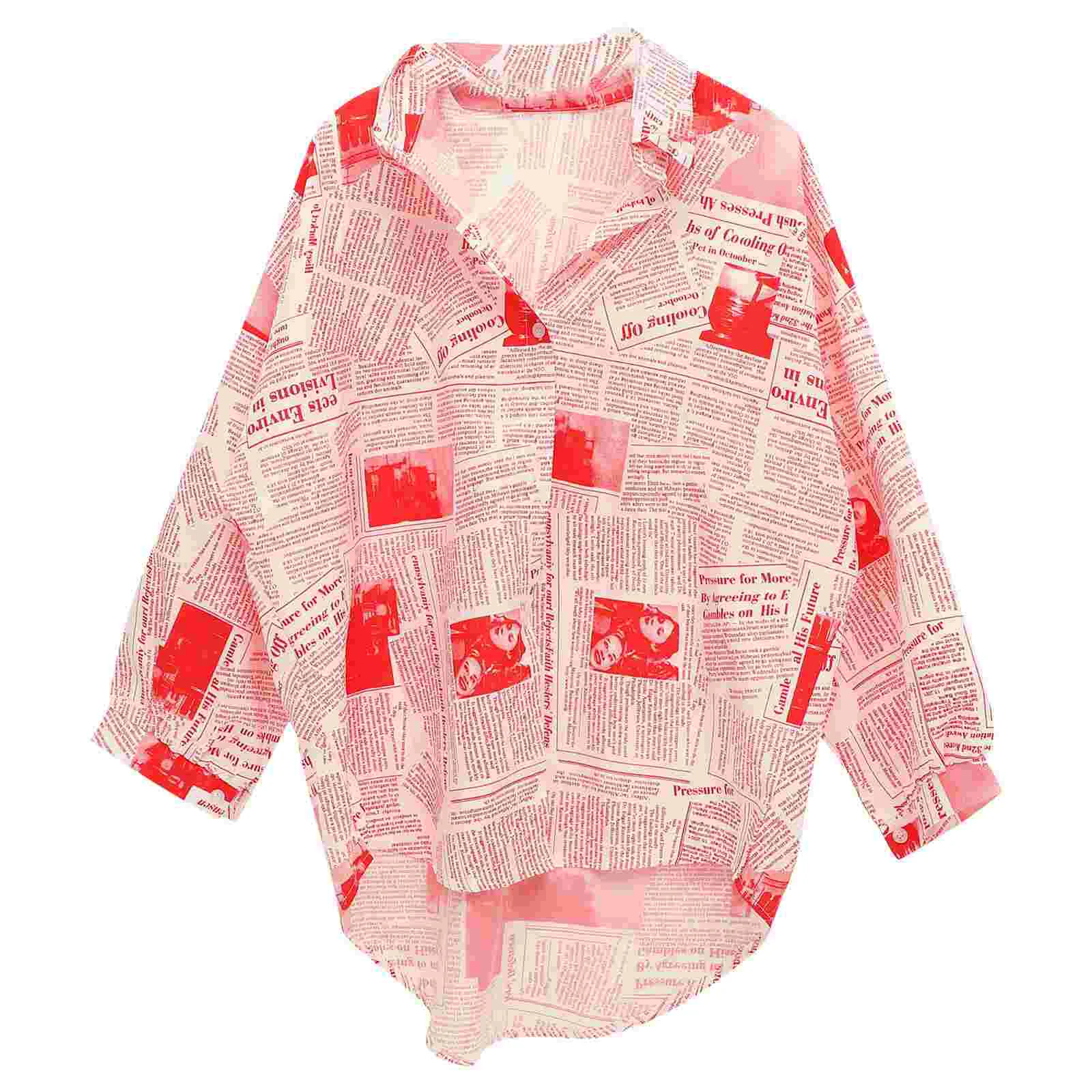 Женские классические топы с принтом для рубашек блузки большого размера