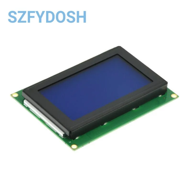 

12864A 3.2 Inch 128*64 LCD Screen Module LCD Display Module Blue IIC/I2C 5V KS0108