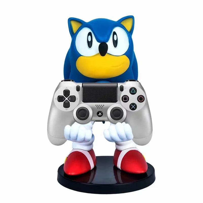 Nuevo Modelo de figura de Sonic, soporte para teléfono móvil de dibujos animados, soporte para consola de juegos para niños, regalo para fanáticos en caja