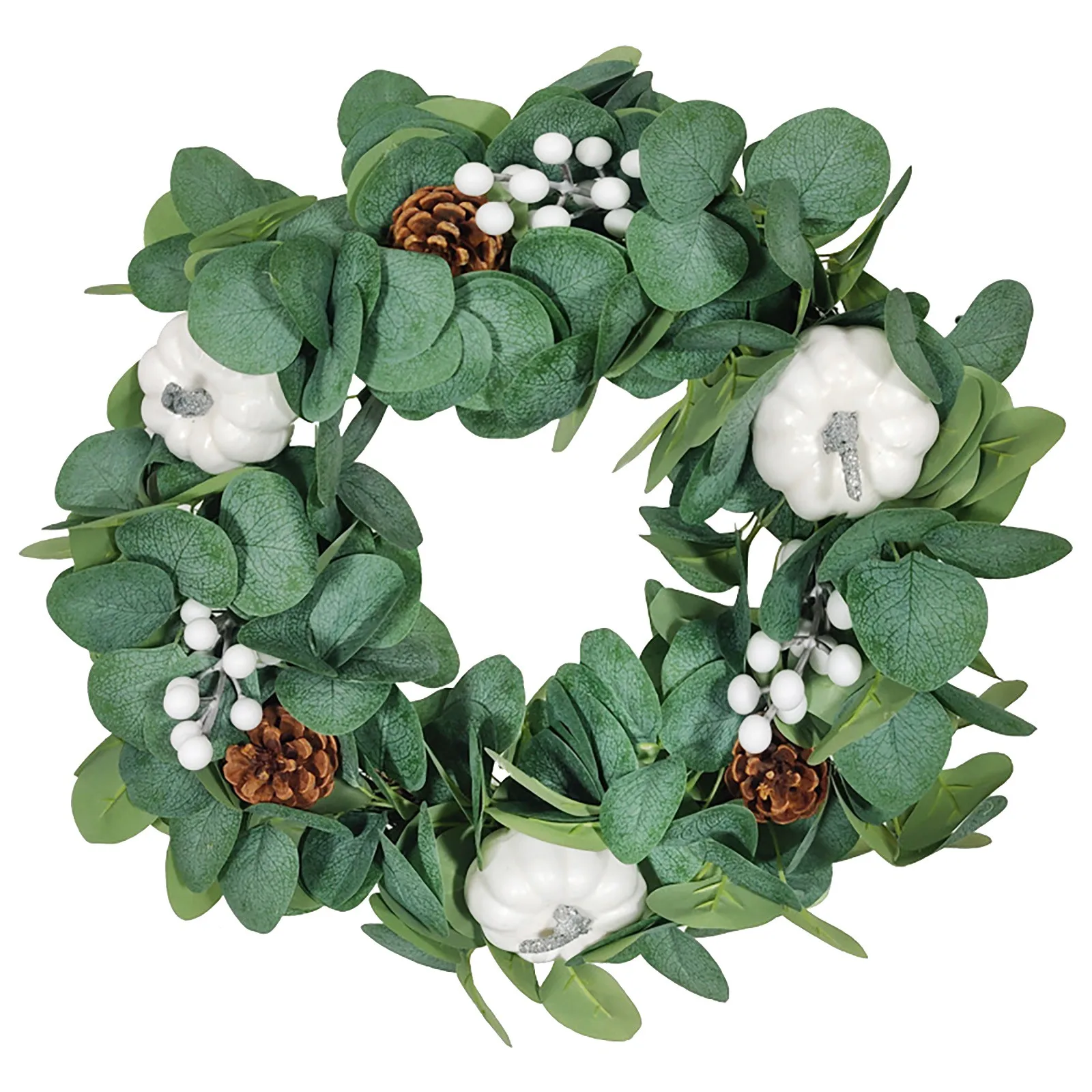 

Green simulation door home decoration garland Holiday pumpkin for garland Home Decor