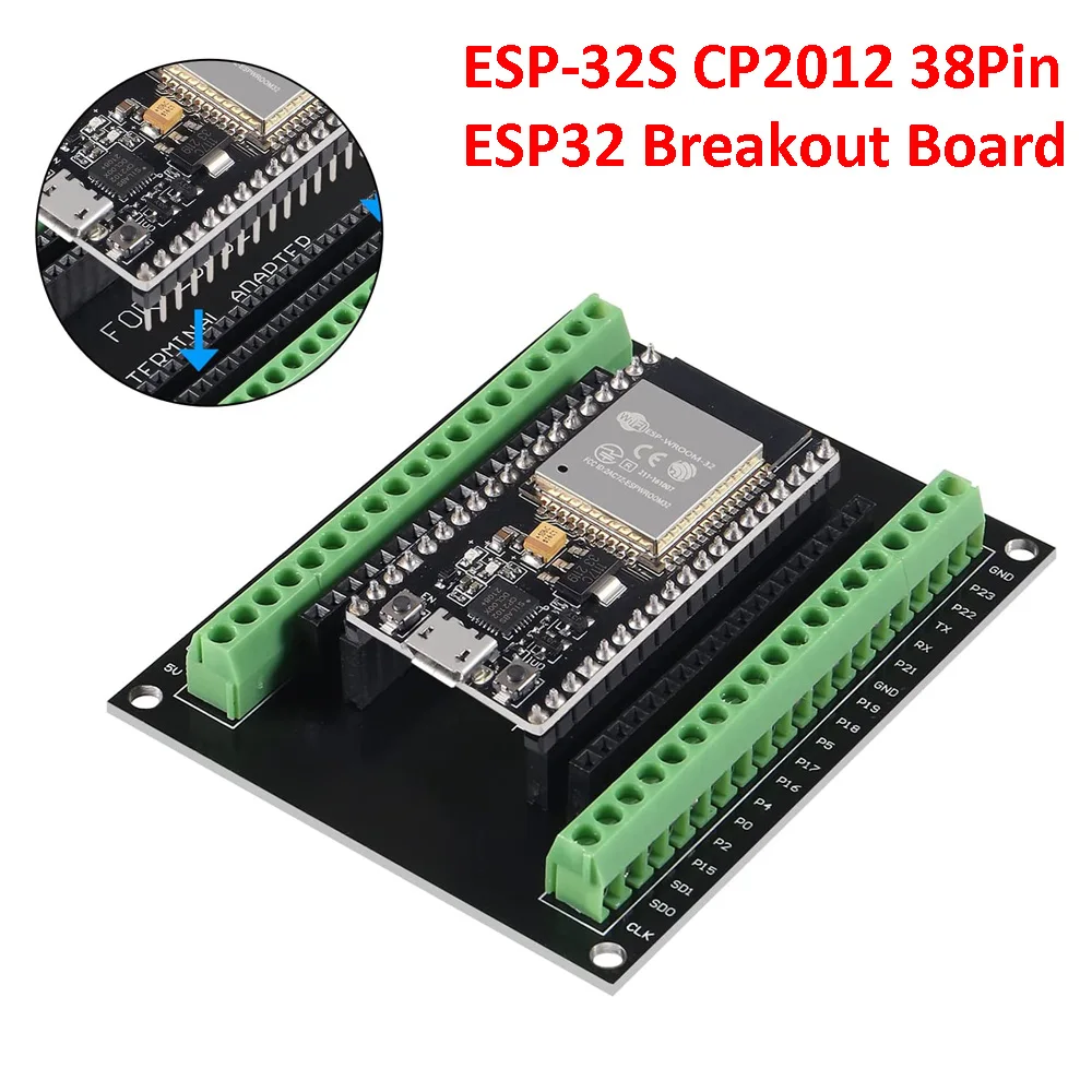 ESP-32S ESP32, детская плата, GPIO 1 в 2 для 38 Pin ESP32, макетная плата ESP8266 коммутационная плата CP2102