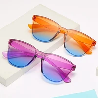 transparent sunglasses square full frame vintage glasses for men womens sun protection eyewear sport driving goggle 2022 trend