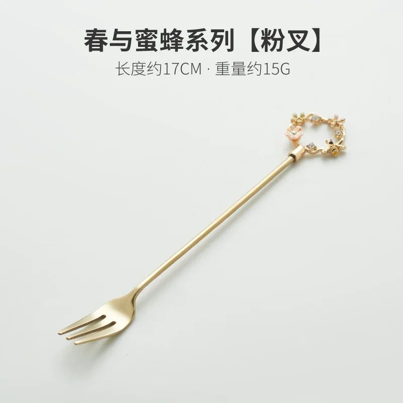 

Золотые чайные ложки из нержавеющей стали в форме венка