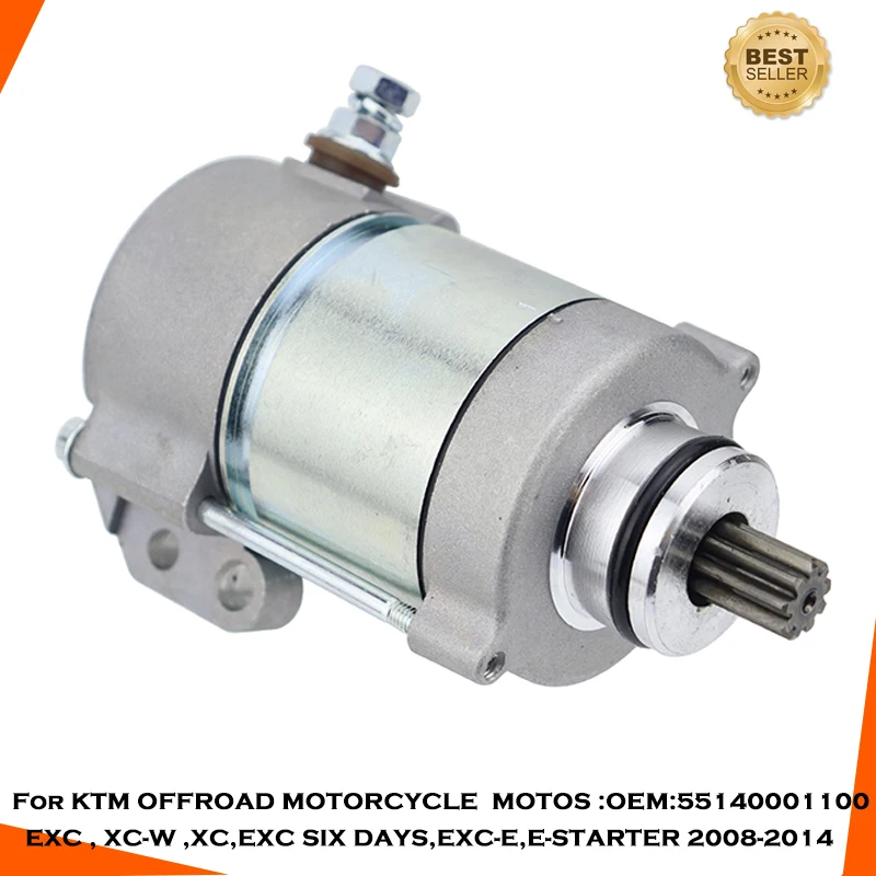 

Стартовый двигатель для электрического мотоцикла для KTM внедорожника, Enduro, EXC, EXC-E, для внедорожника, внедорожника, цветовая температура XC, FREERIDE 250R, 2008-2016, зажигание двигателя