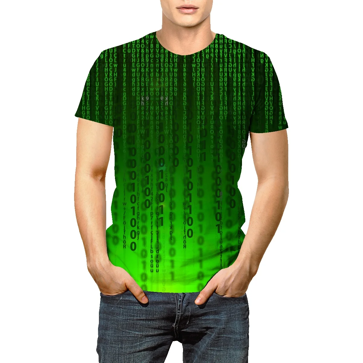 Оригинальная кодовая Европейская и американская футболка большого размера с