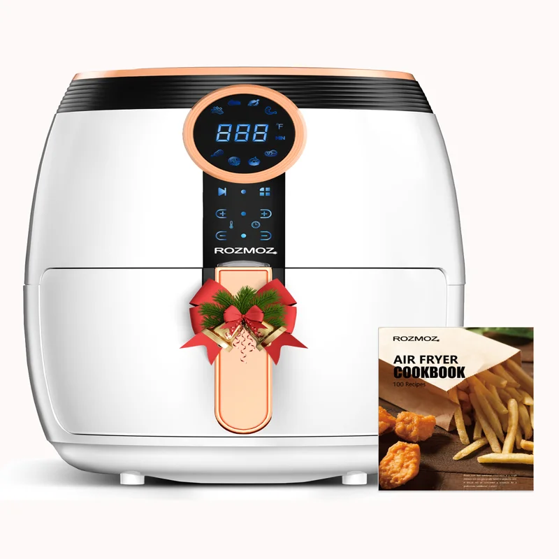 

5 Qt Air Fryer Oil-Less Air Fryer Cooker with Digital Touchscreen 8 Preset Modes White Air fryer Inch air fryer liner Freidoras