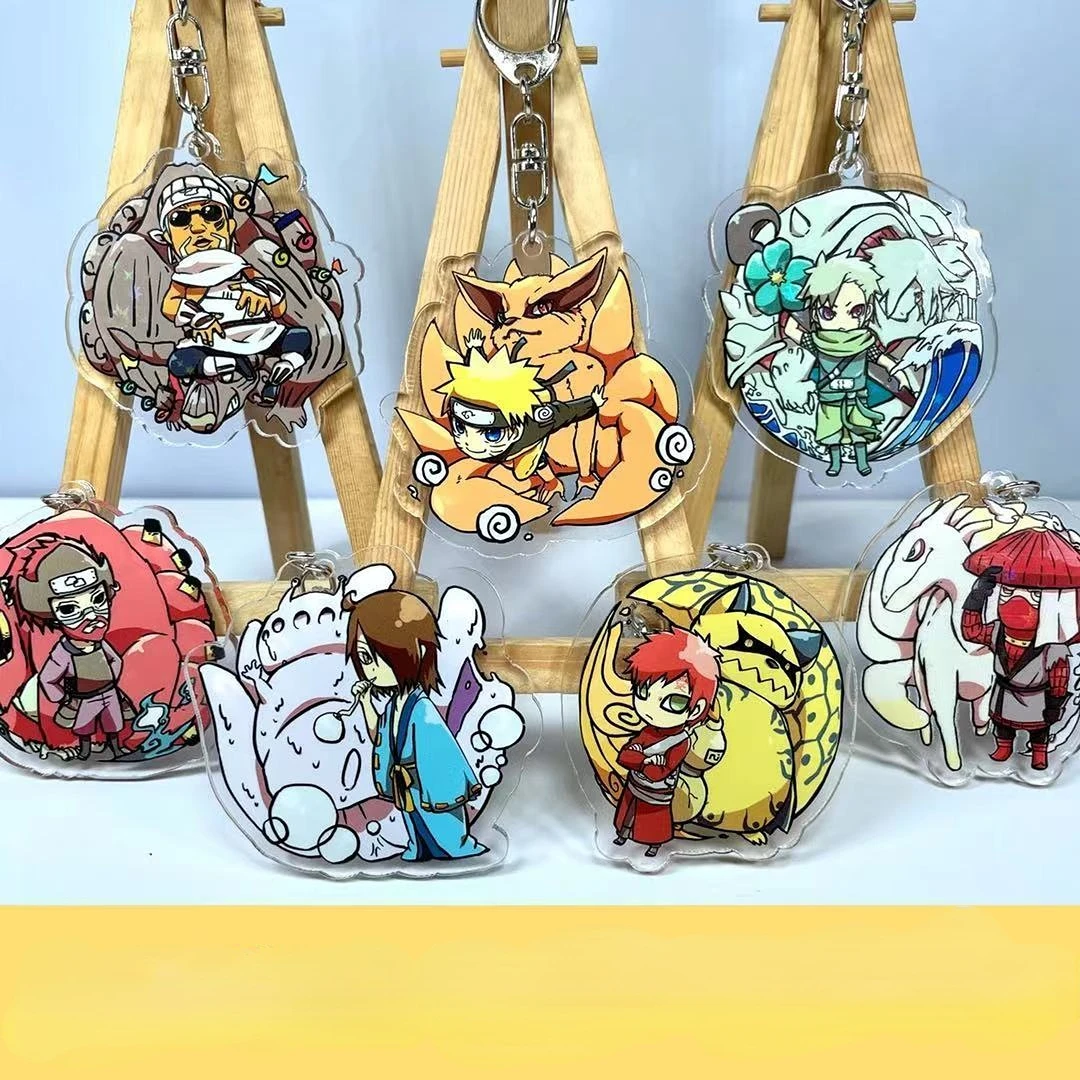

Naruto Peripheral Pendant Naruto Hyuga Hinata Jiraiya Itachi Uchiha Q Version Schoolbag Keychain Pendant