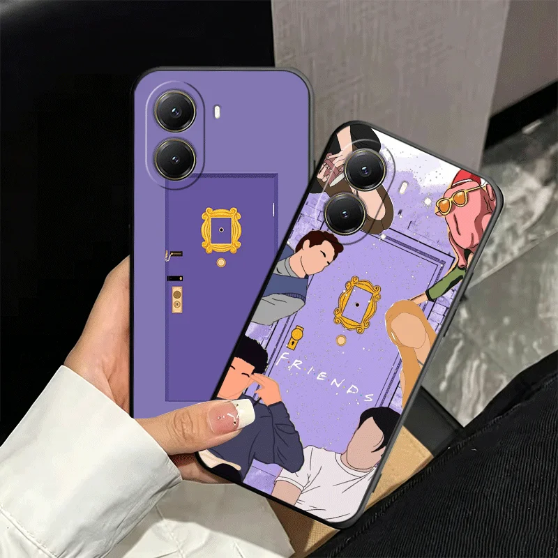 Фото Мягкий чехол для телефона с тематикой сериала «Друзья» для Xiaomi Poco X5 X6 X7 X8 Pro Max X3 F7 F8 Ultra M8 M7 M6 M5 Redmi 15 15C 14C 13C 12C X4 №2
