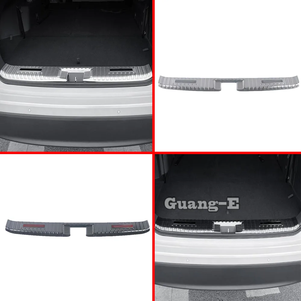 

For Toyota Highlander 2020 2021 2022 Car Inner Inside Rear Bumper Trim Stainless Steel Scuff Sill Trunk Plate Pedal Molding Hood