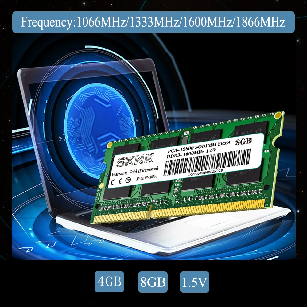 Память Ram DDR3 4 ГБ 8 16 1066 МГц 1333 1600 Sodimm ПК 312800 10600 8500 Оперативная память для ноутбука