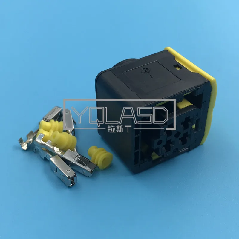 1 компл. 4-сторонний 1-1418390-1 1 1-1703818-1 3,5 мм Tyco Amp Водонепроницаемый Автомобильный Электрический разъем датчика кислорода