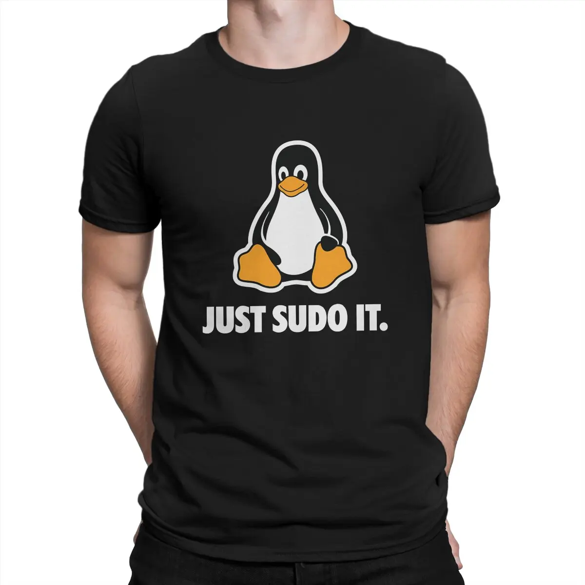 

Linux Operating System Just Sudo It Tshirt Graphic Men Tops Vintage Goth Summer Clothes Fibre Harajuku Polyester T Shirt