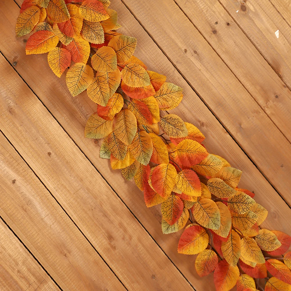 Гирлянда из искусственных листьев висящая лоза Рождество осень магнолия декор