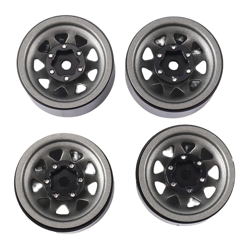 

1 IN Beadlock Wheel Rim Deep Dish Negative Offset 3.78Mm Hub For 1/18 1/24 RC Crawler Car Axial SCX24 AX24 TRX4M FCX24