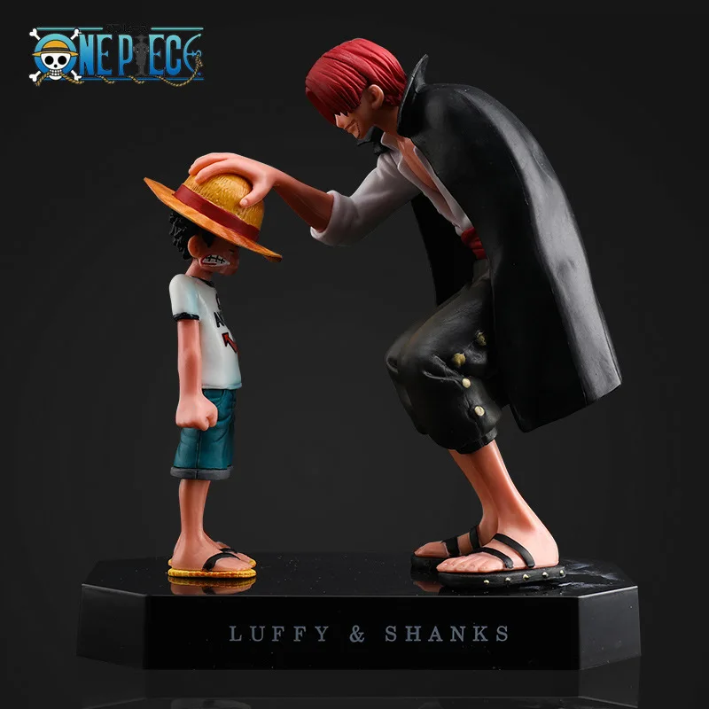 

One Piece Anime Monkey D Luffy Figurine Toys Doll One Piece Luffy Shunks PVC Action Figures Toy 180mm