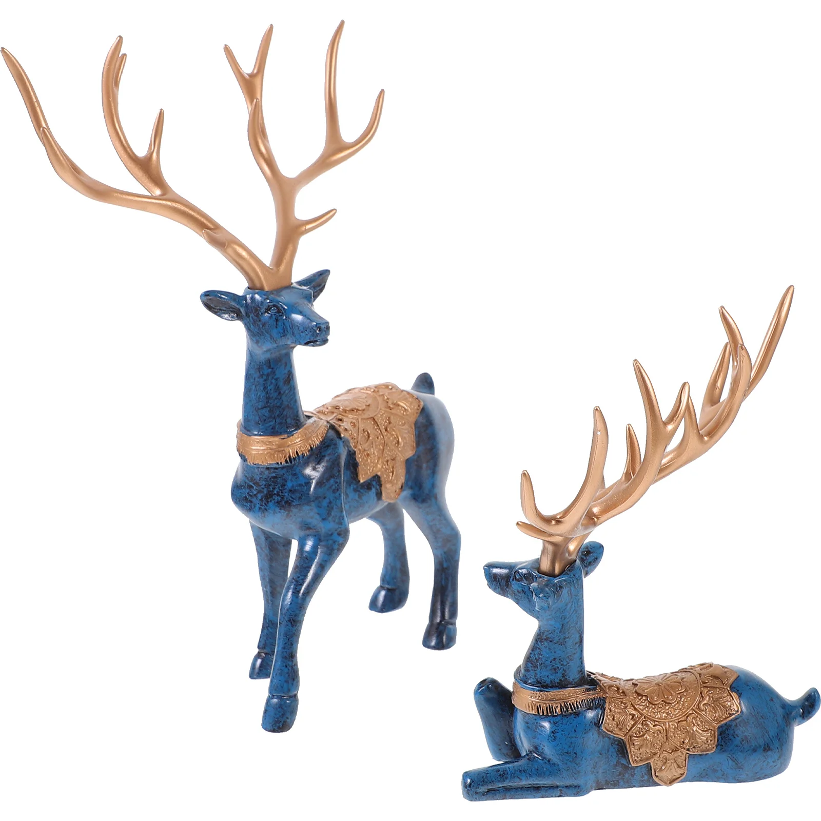 

Living Room Decoration Home Deer Figurines Table Decorations Shelf Christmas Household Modern Resin Reindeer Indoor